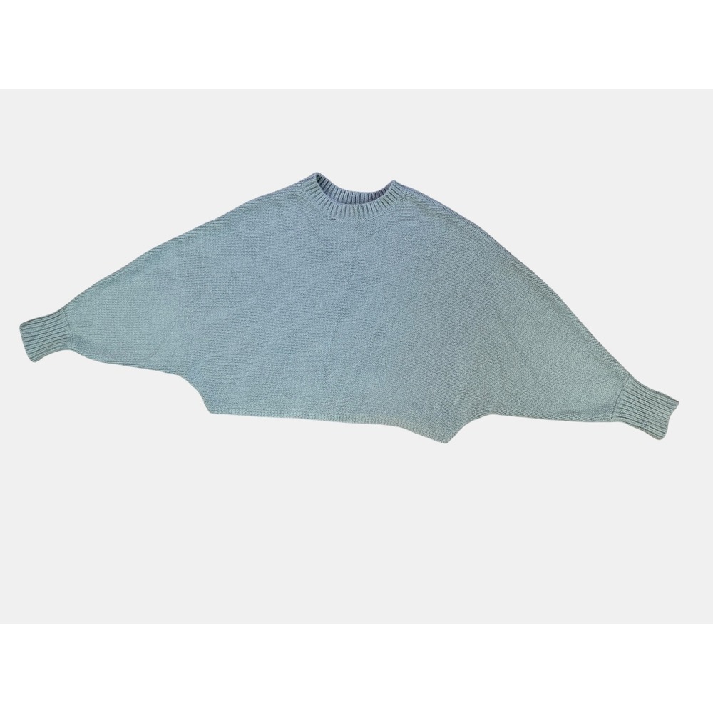 Garage Dusty Aqua Gray Oversized Batwing Sweater Large
